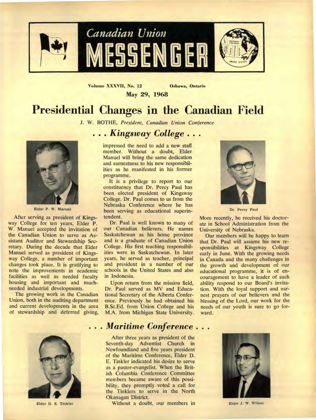 Canadian Union MESSENGER