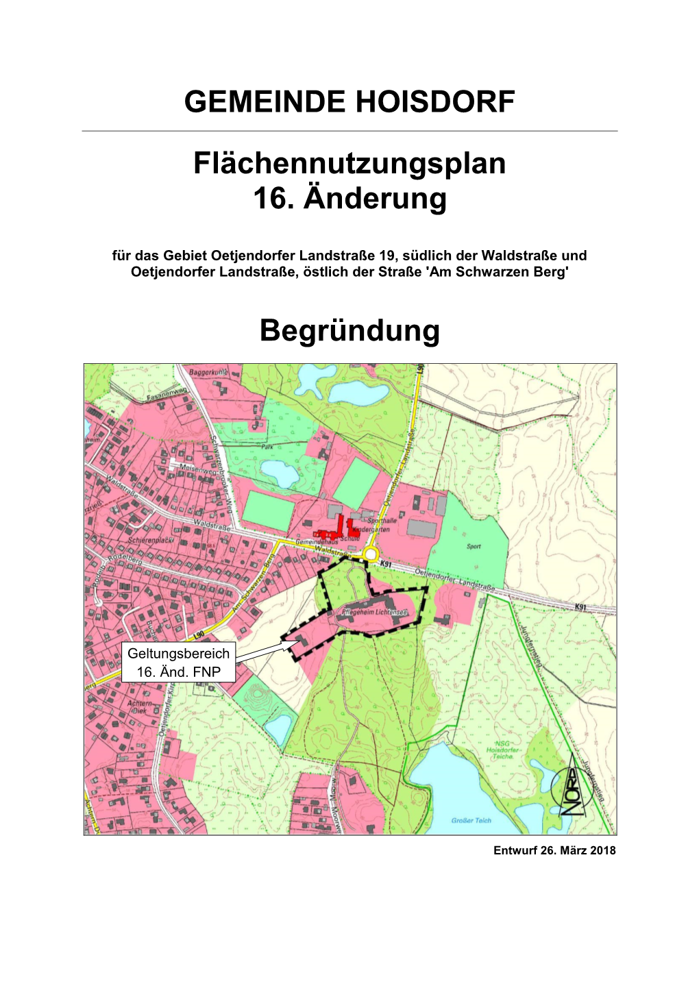 GEMEINDE HOISDORF Flächennutzungsplan 16. Änderung