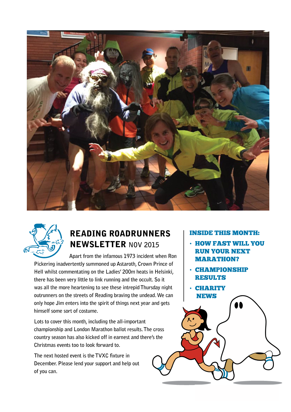 Reading Roadrunners Newsletter Nov 2015