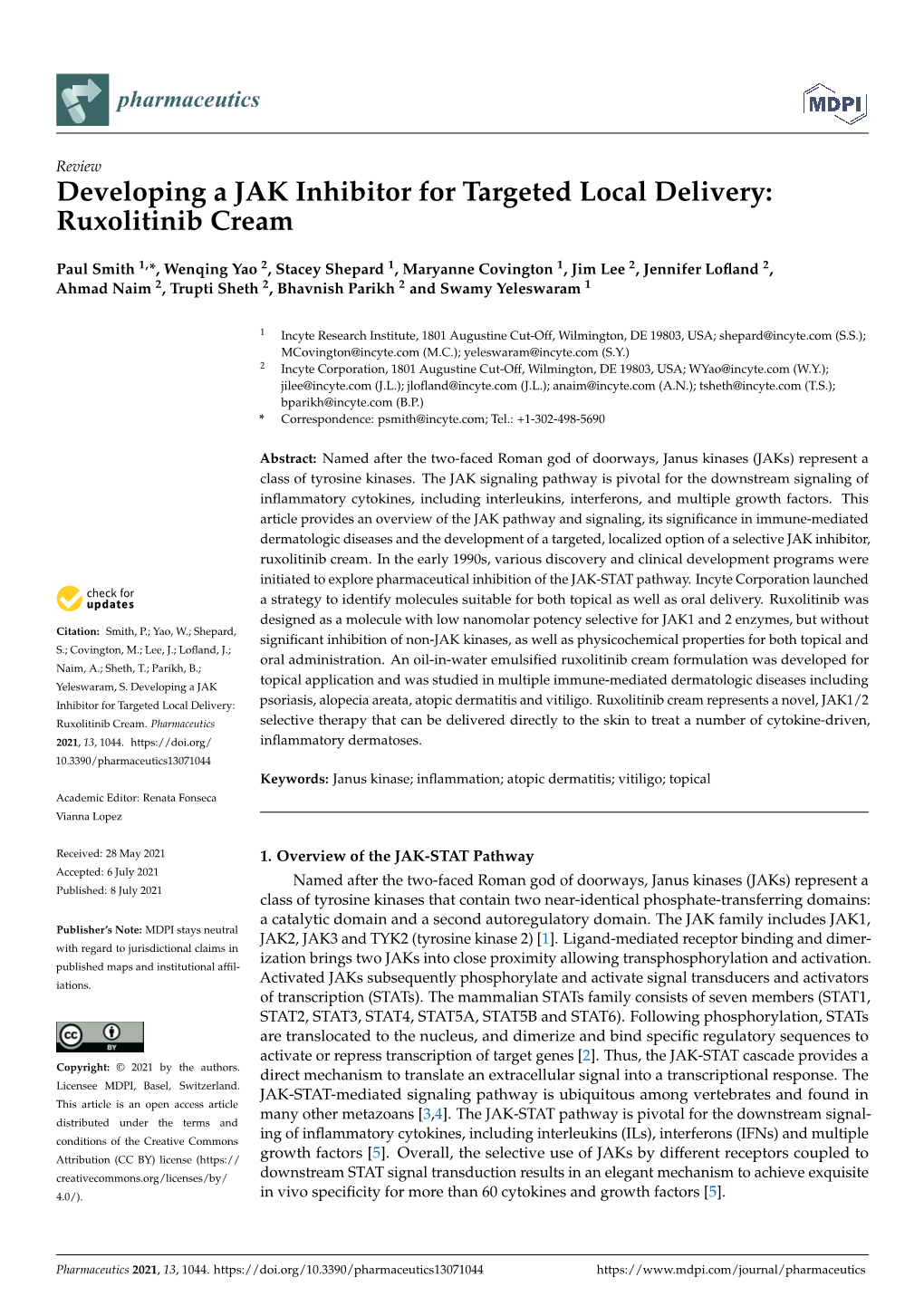 Ruxolitinib Cream