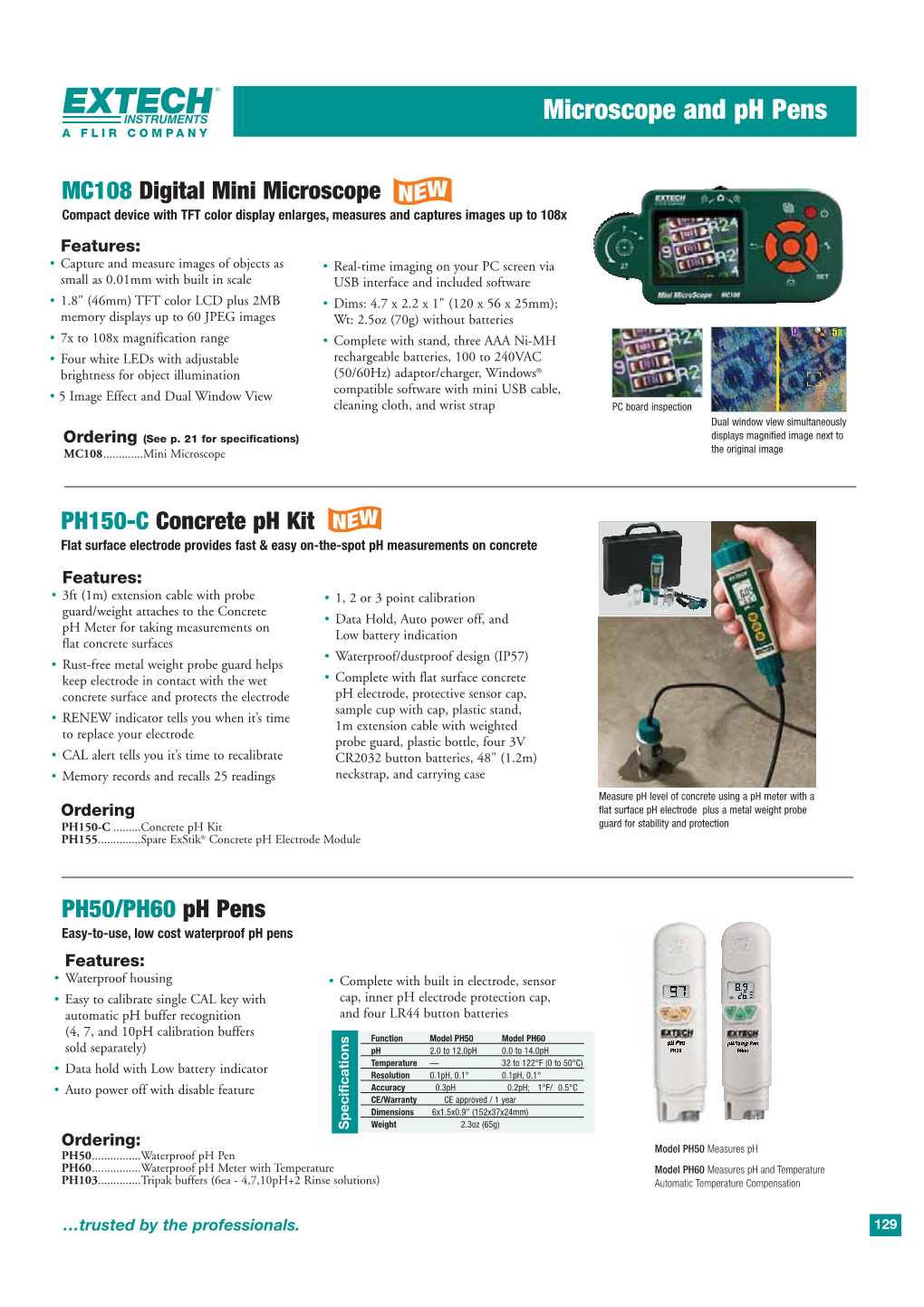 Microscope and Ph Pens