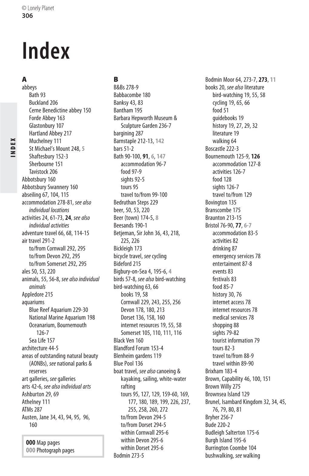 306 INDE X a Abbeys Bath 93 Buckland 206 Cerne Benedictine