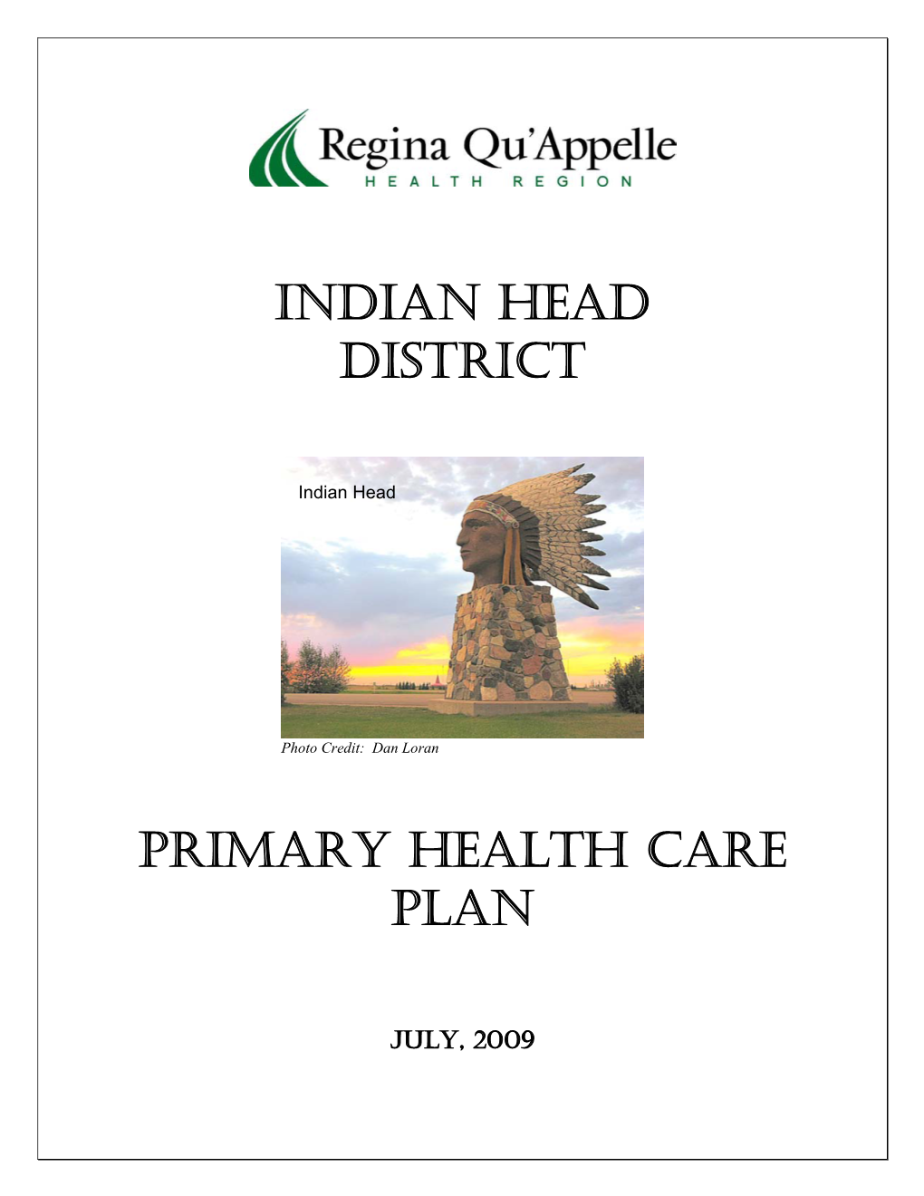 Indian Head District Primary Health Care Plan