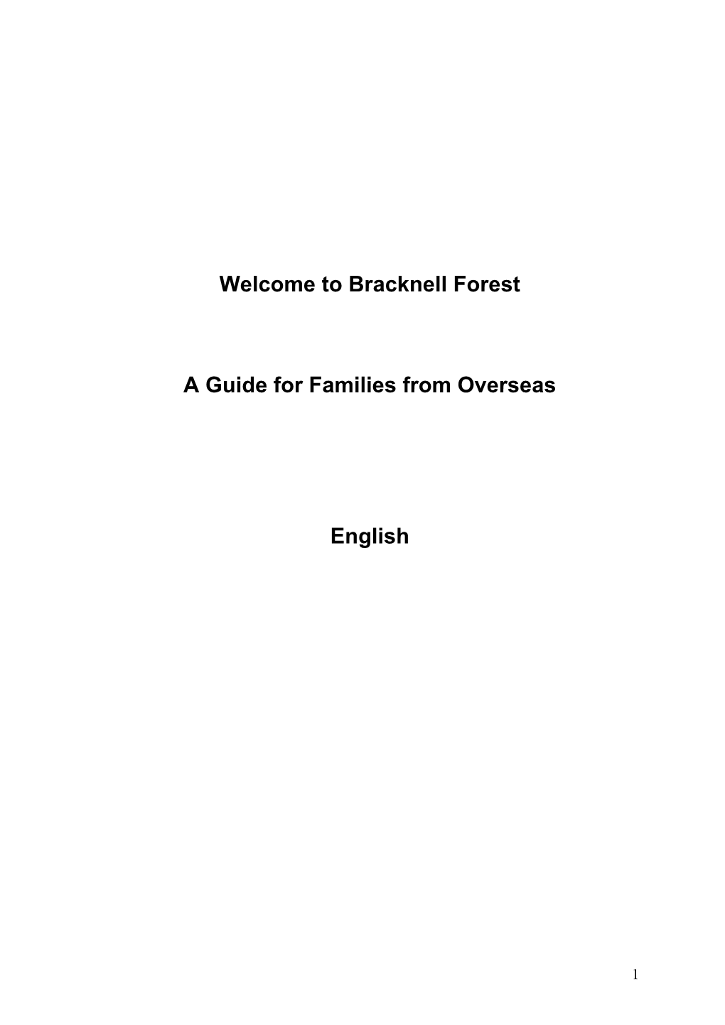 About Bracknell Forest