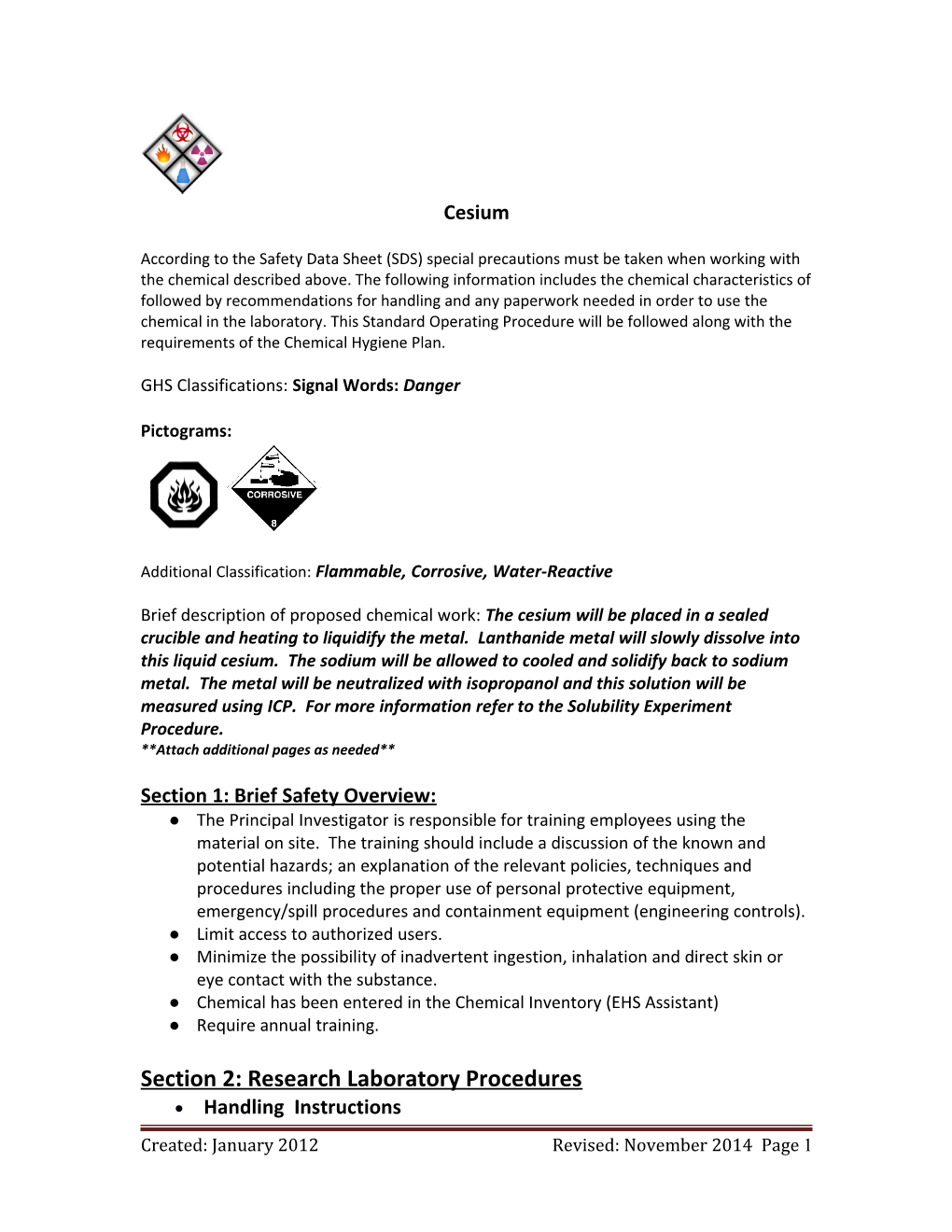 Standard Operating Procedure Template s3