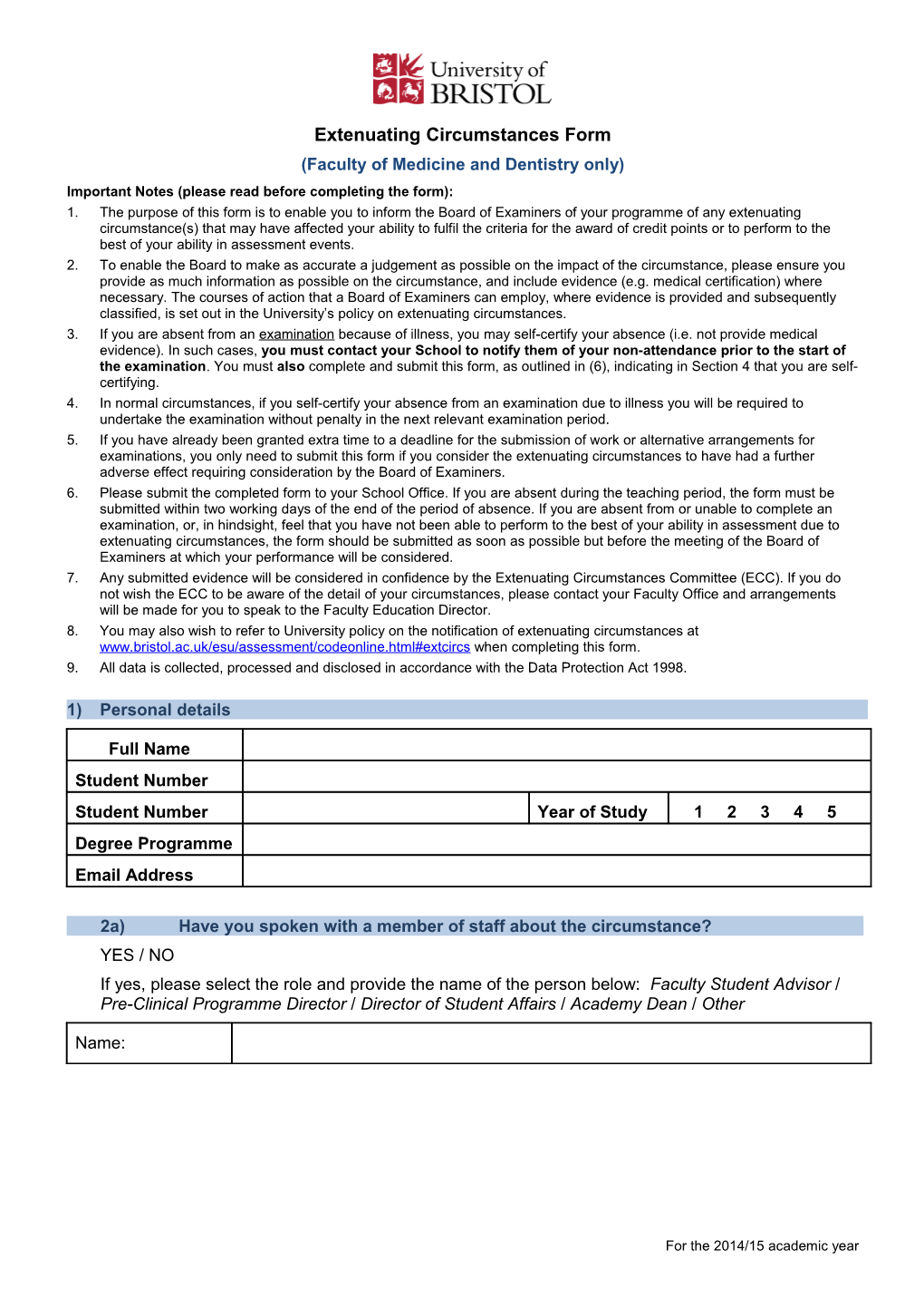 Faculty of Medicine and Dentistry Only