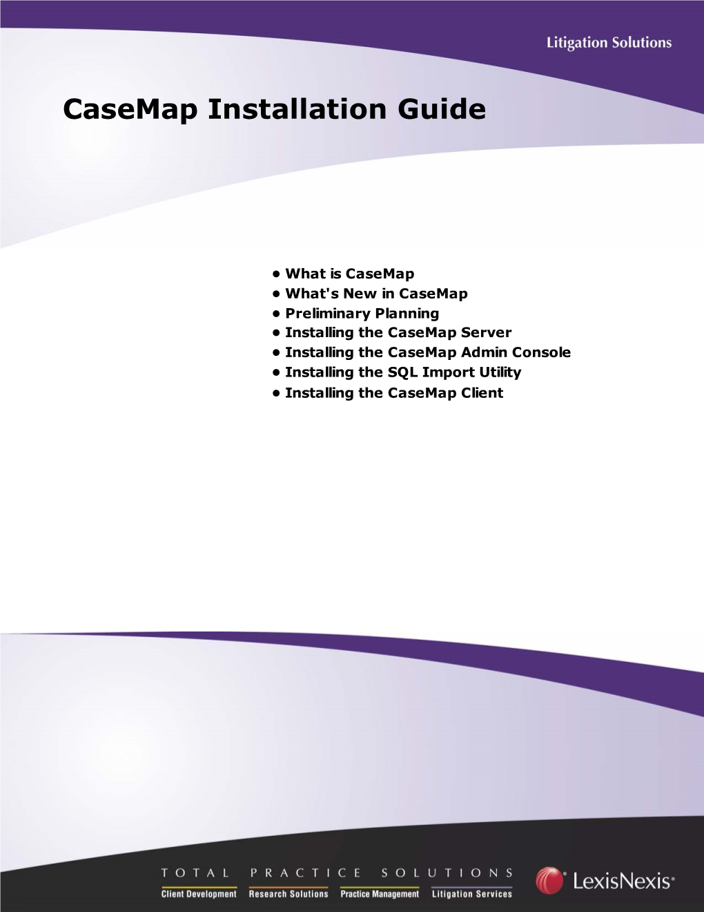 Casemap Installation Guide