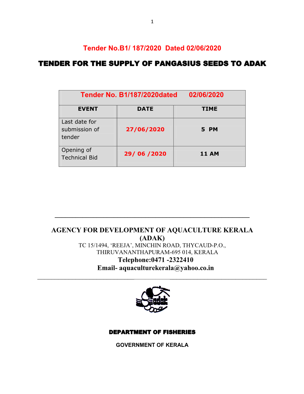 1 Expected Sites Where Seeds Are to Be Distributed In14 Districts of Kerala Sl