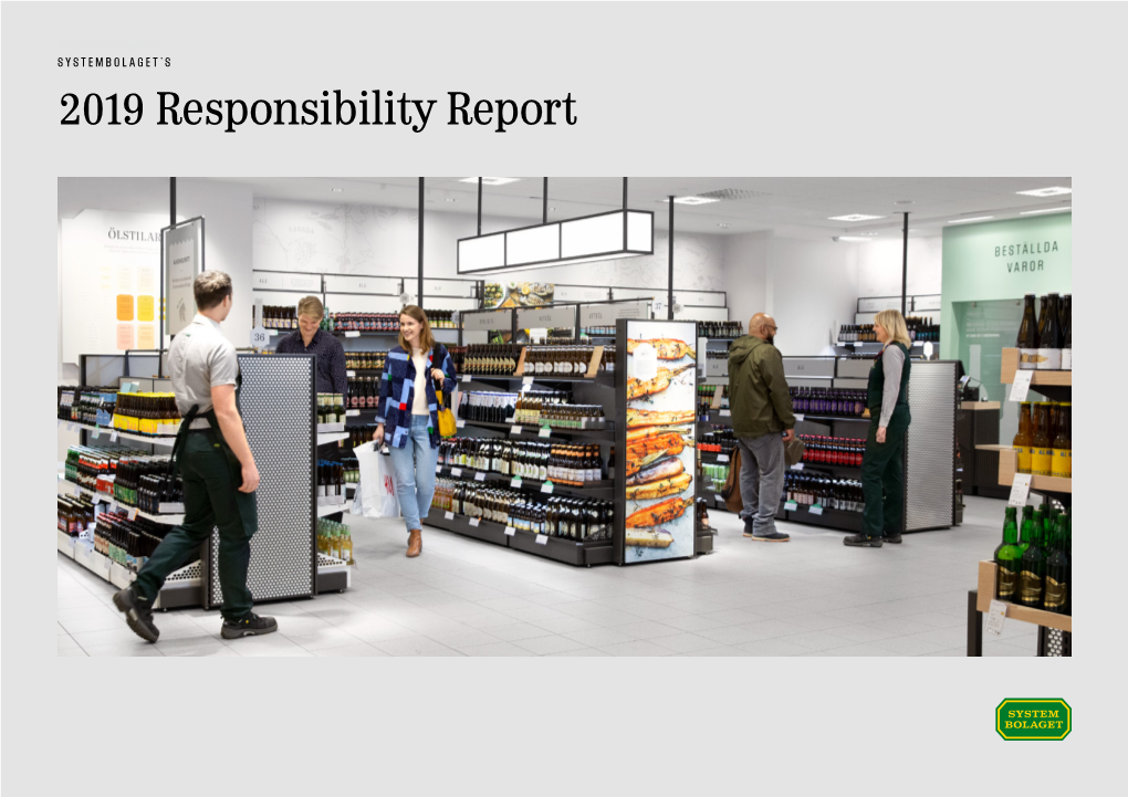 Systembolaget's 2019 Responsibility Report