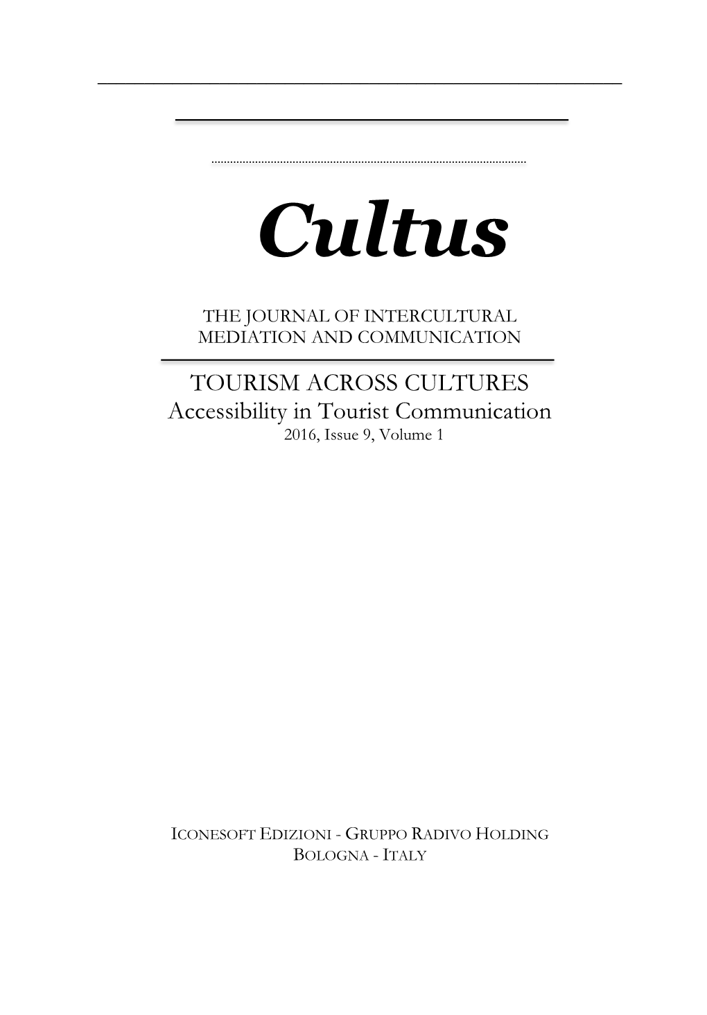 Cultus 9, Edition 2016