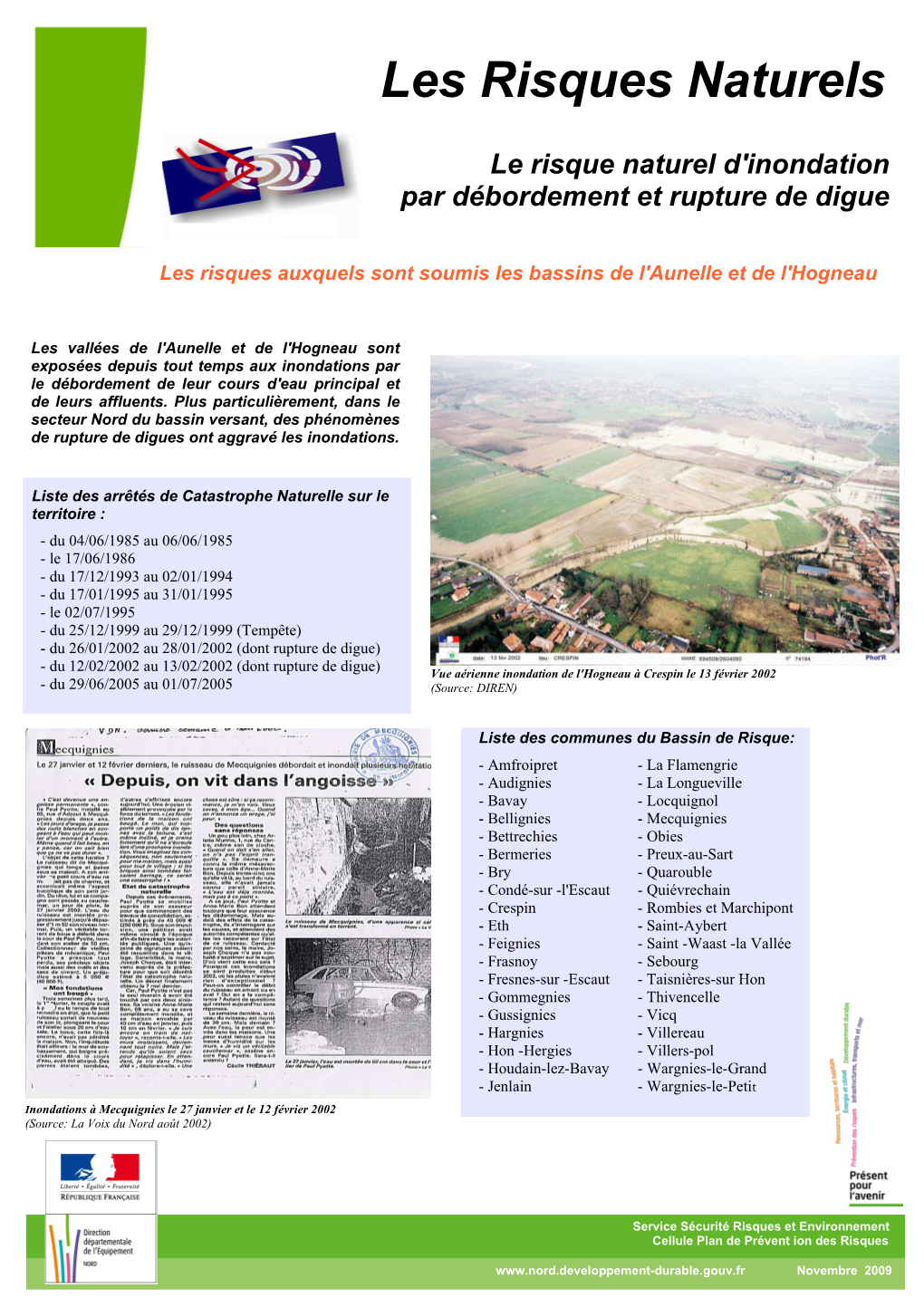 Le Risque Naturel D'inondation Par Débordement Et Rupture De Digue