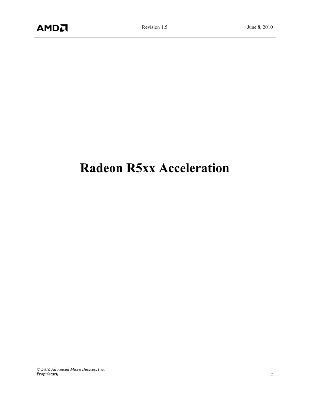 Radeon R5xx Acceleration