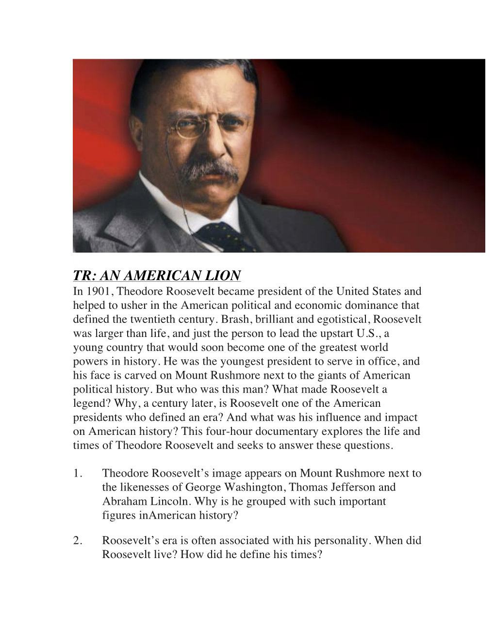 Tr: an American Lion