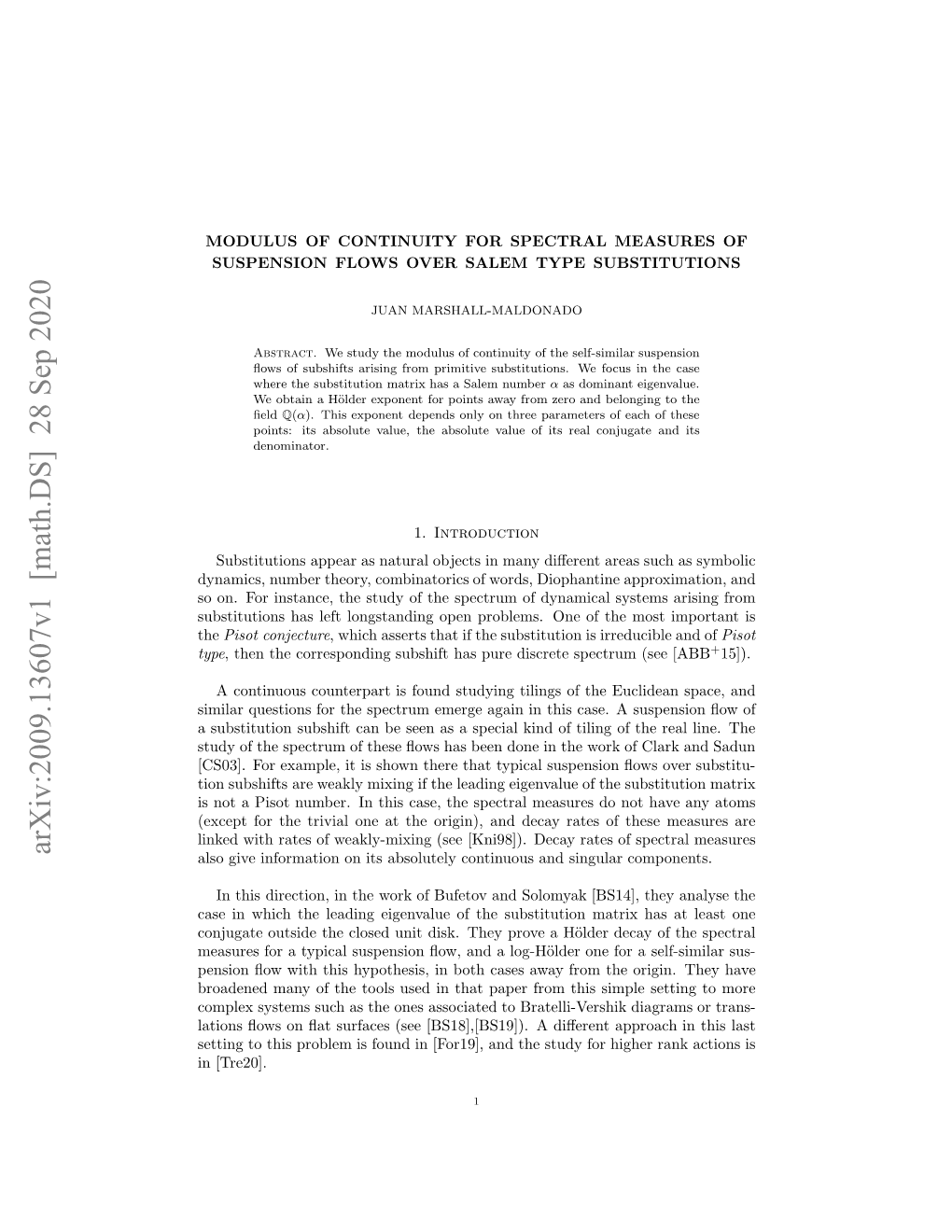 Modulus of Continuity for Spectral Measures of Suspension Flows Over