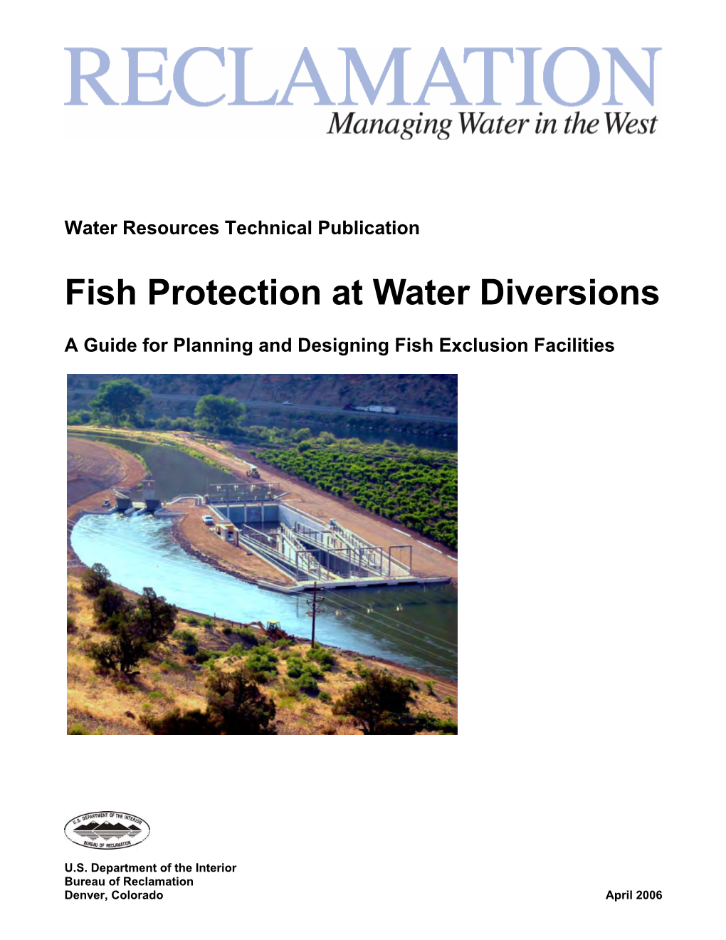 Fish Protection at Water Diversions