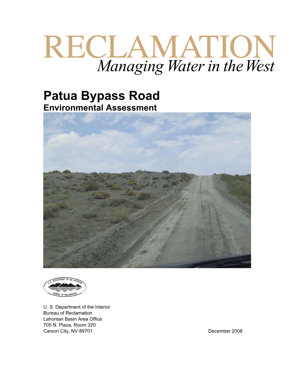 Patua Bypass Road Environmental Assessment