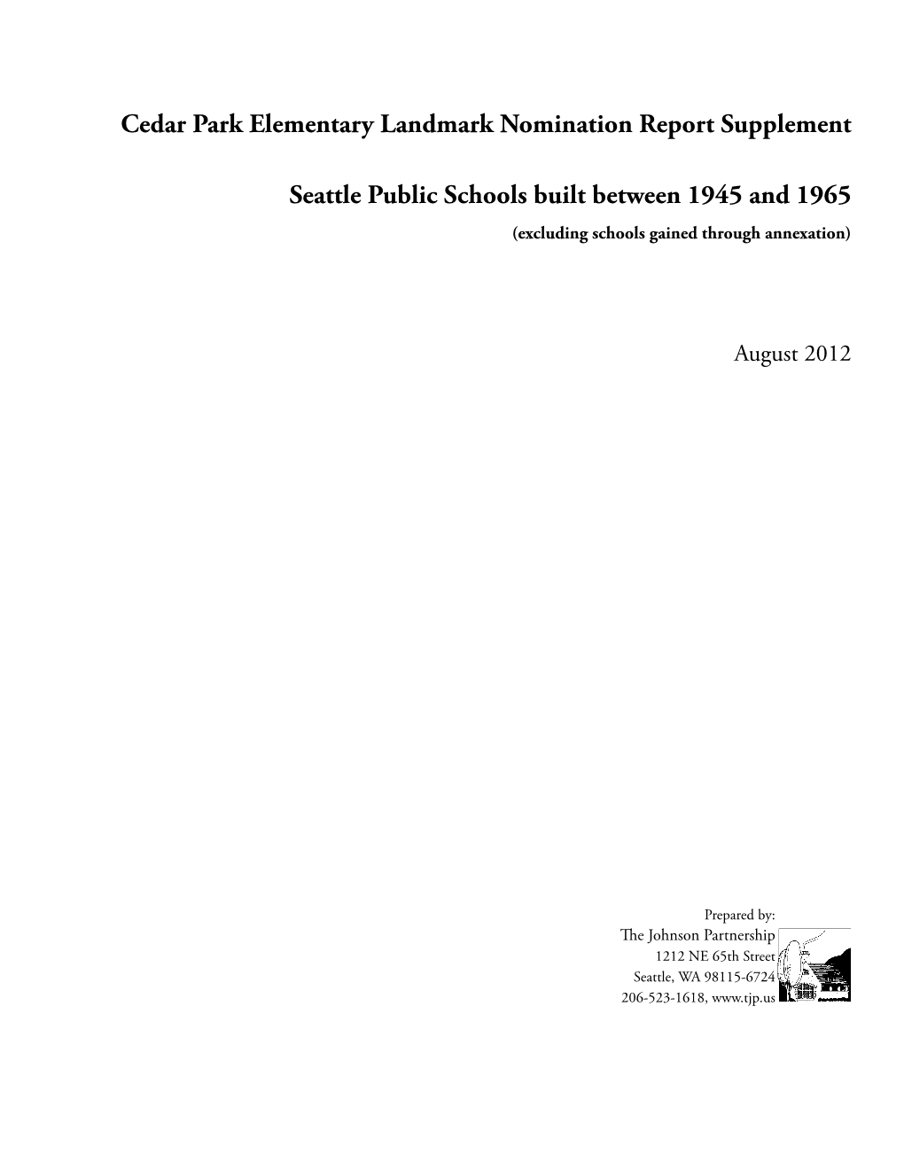 Seattle Schools Built Between 1945