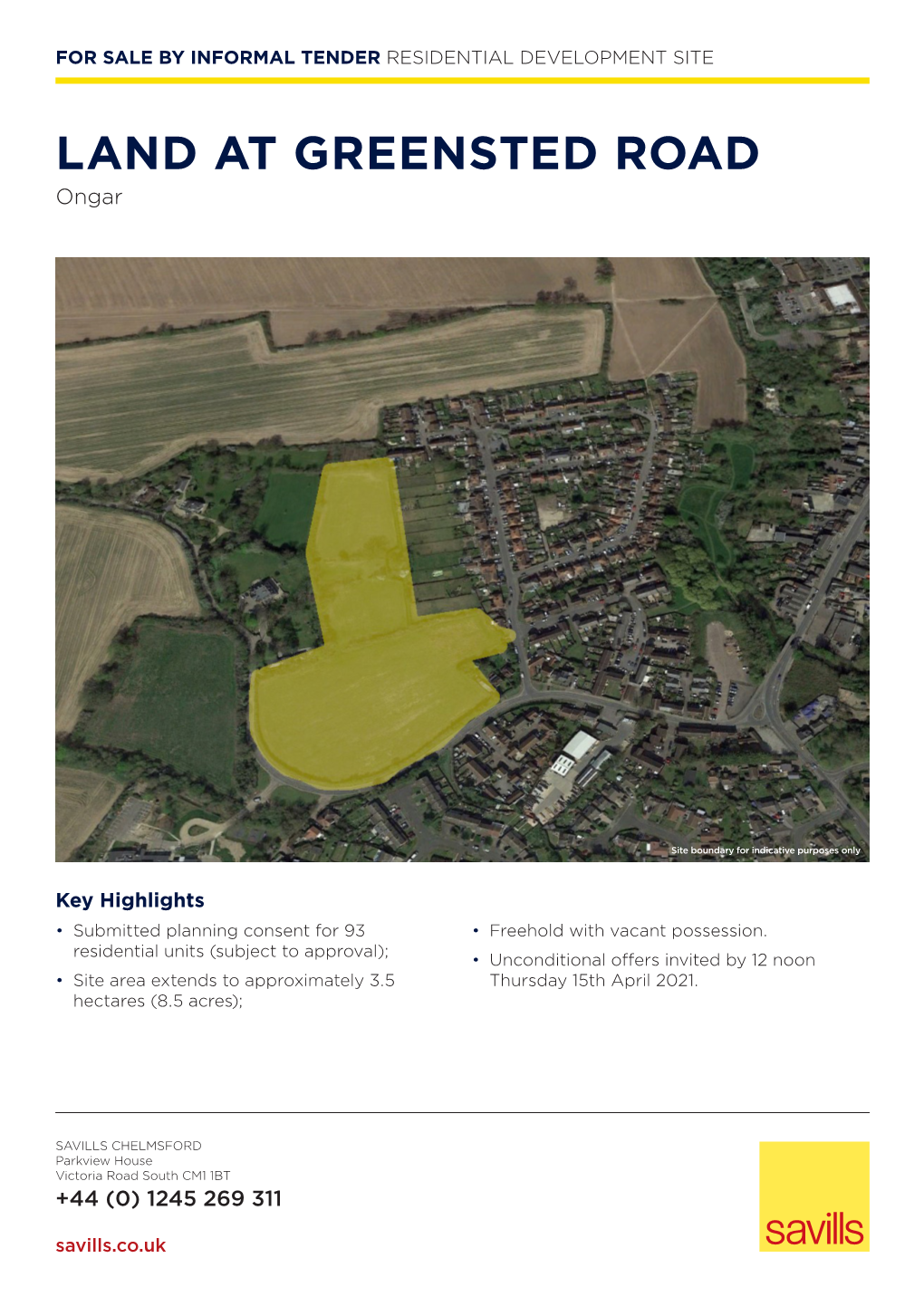 LAND at GREENSTED ROAD Ongar