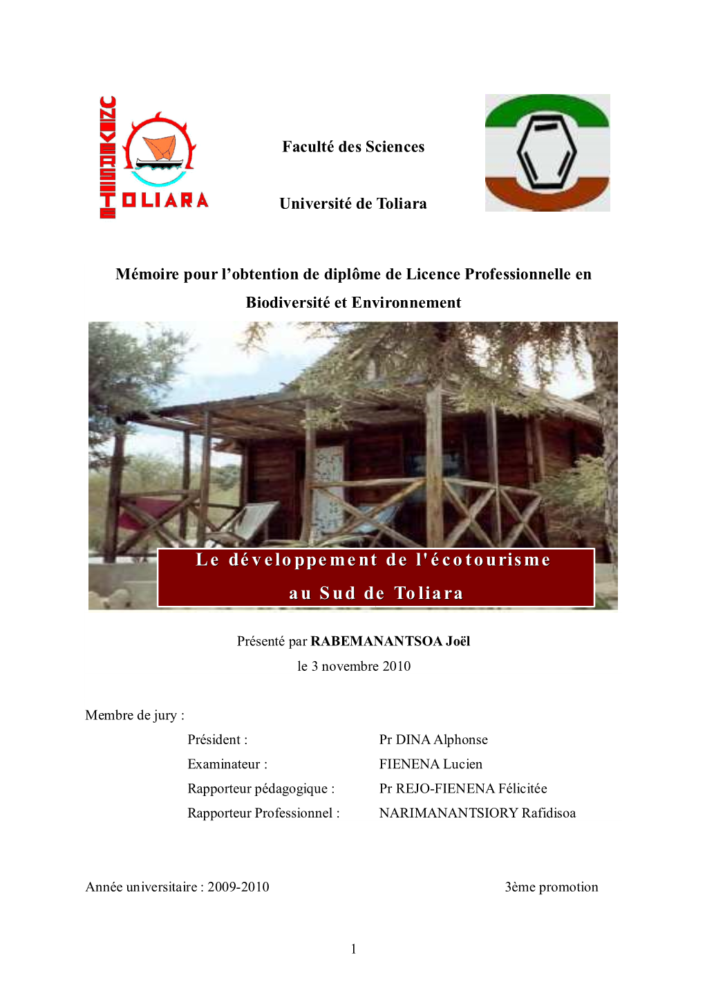 Le Développement De L'écotourisme Au Sud De Toliara