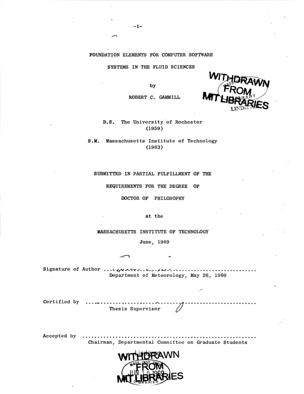 Foundation Elements for Computer Software Systems in the Fluid Sciences