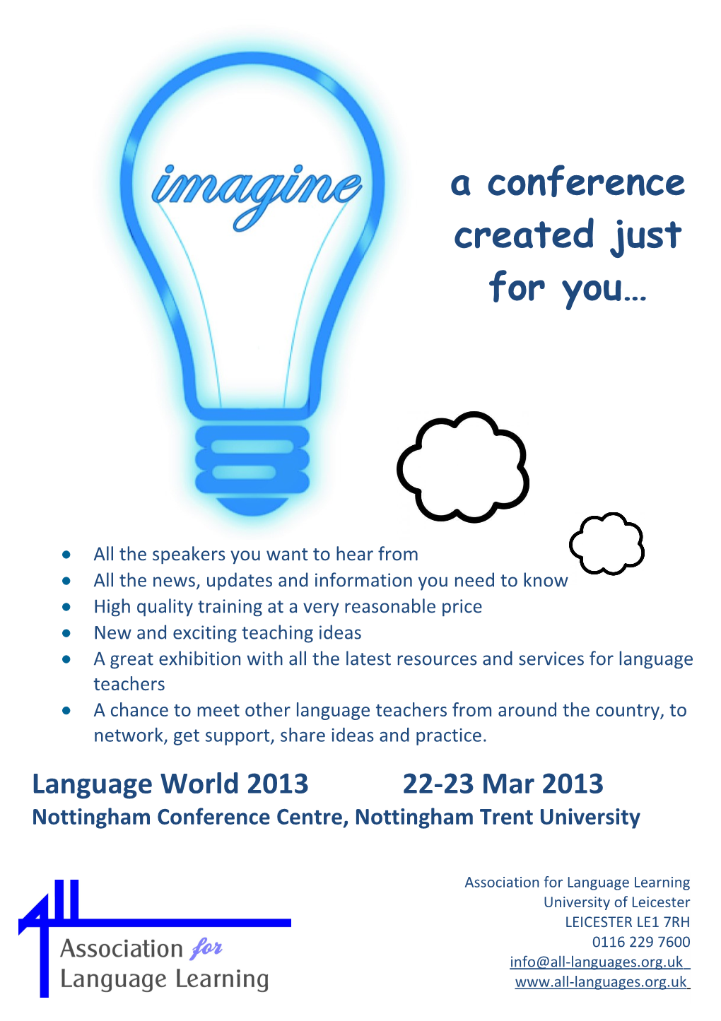 LANGUAGE WORLD 2013 Booking Form