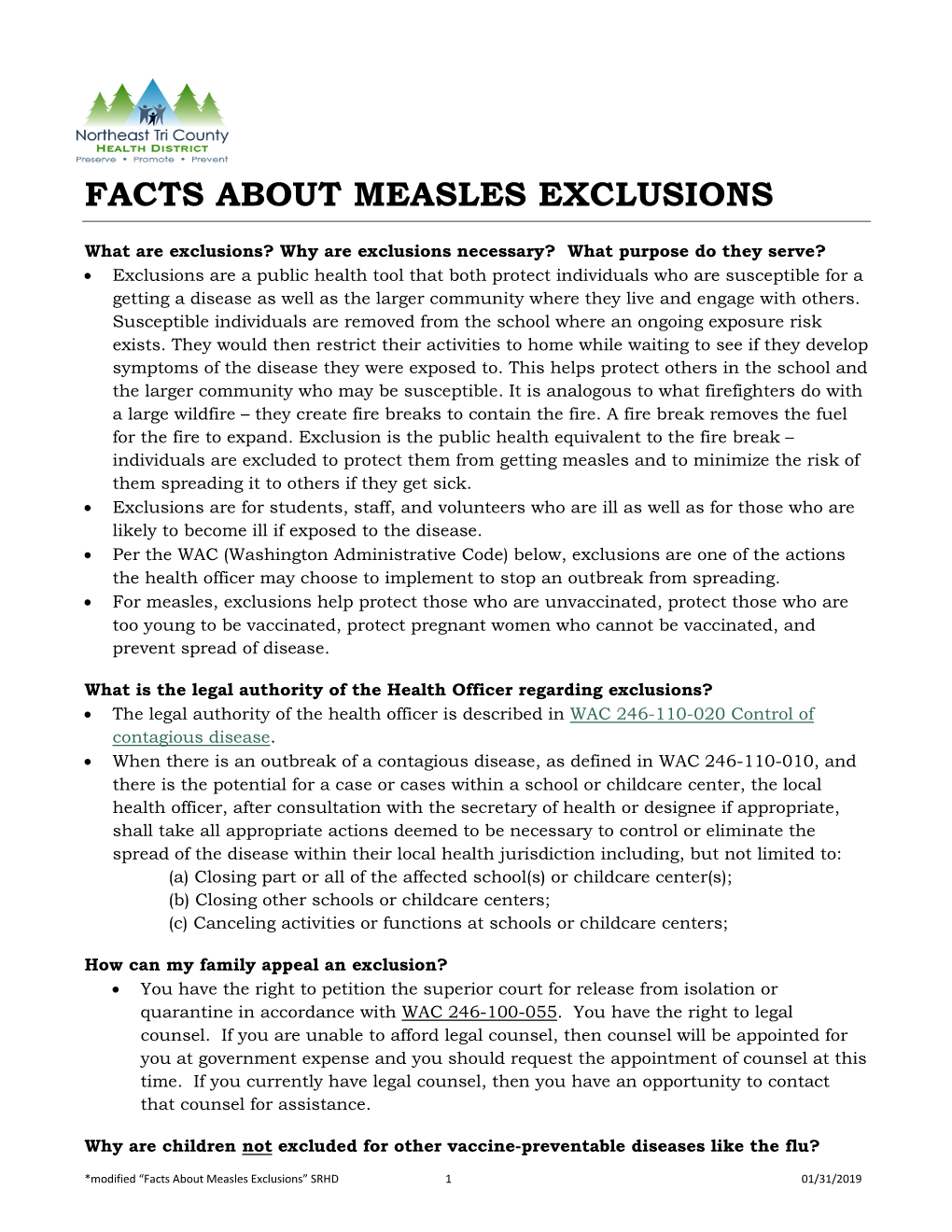 About Exclusions (PDF)