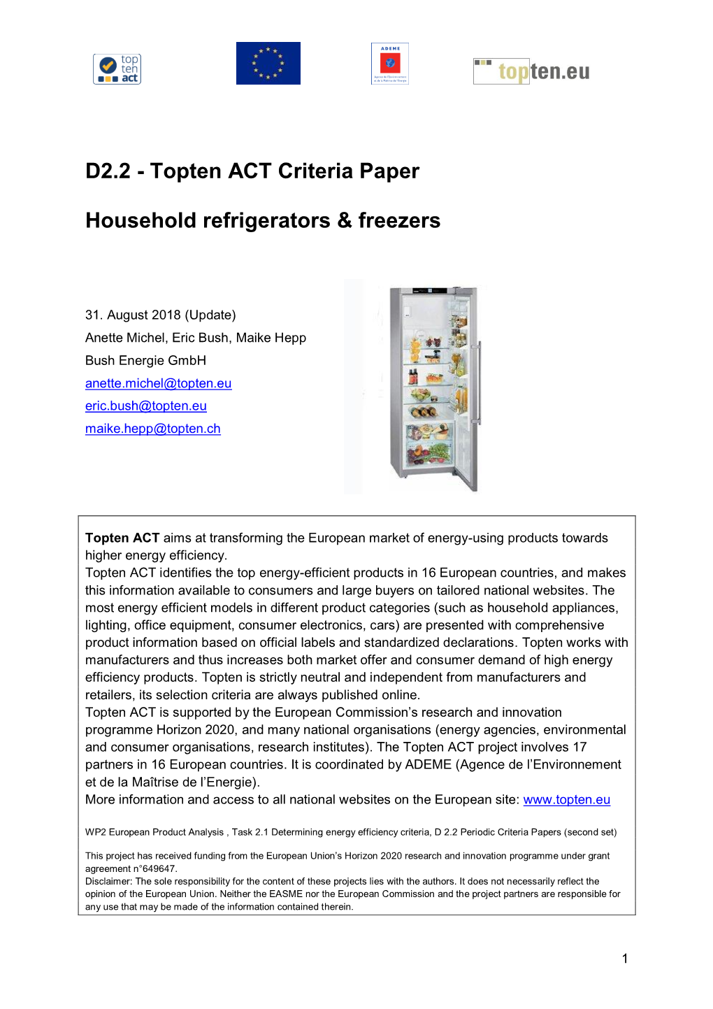 D2.2 - Topten ACT Criteria Paper