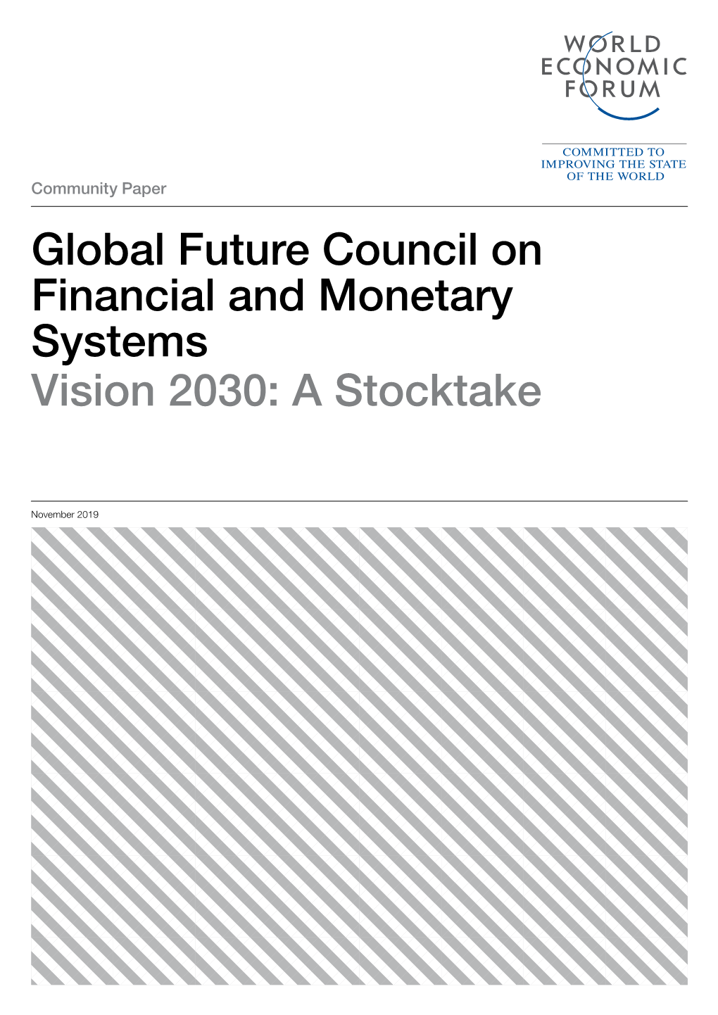 Global Future Council on Financial and Monetary Systems Vision 2030: a Stocktake