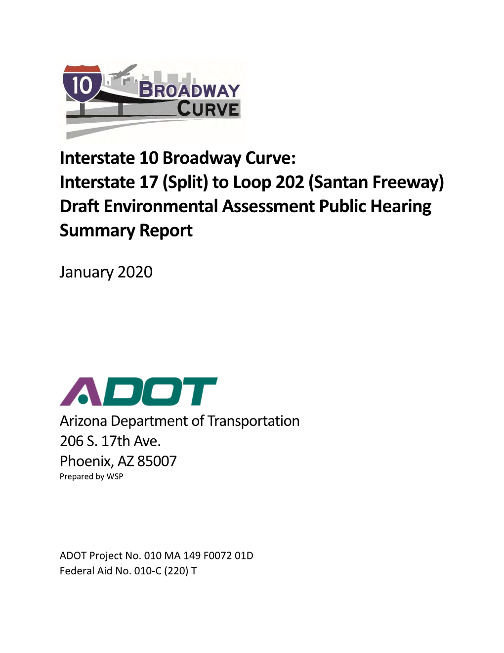 (Santan Freeway) Draft Environmental Assessment Public Hearing Summary Report