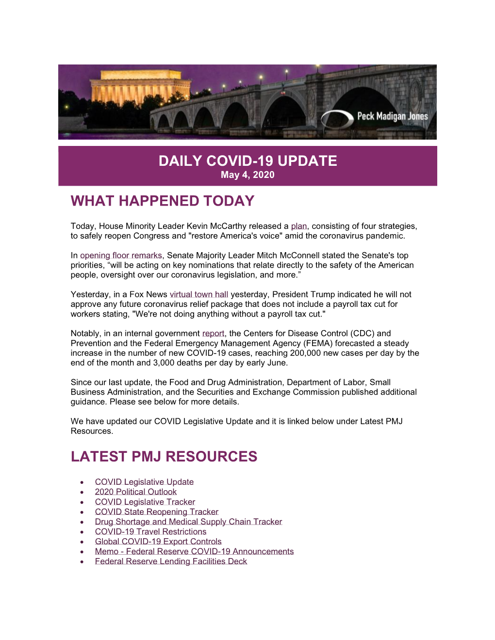 Daily Covid-19 Update What Happened Today Latest