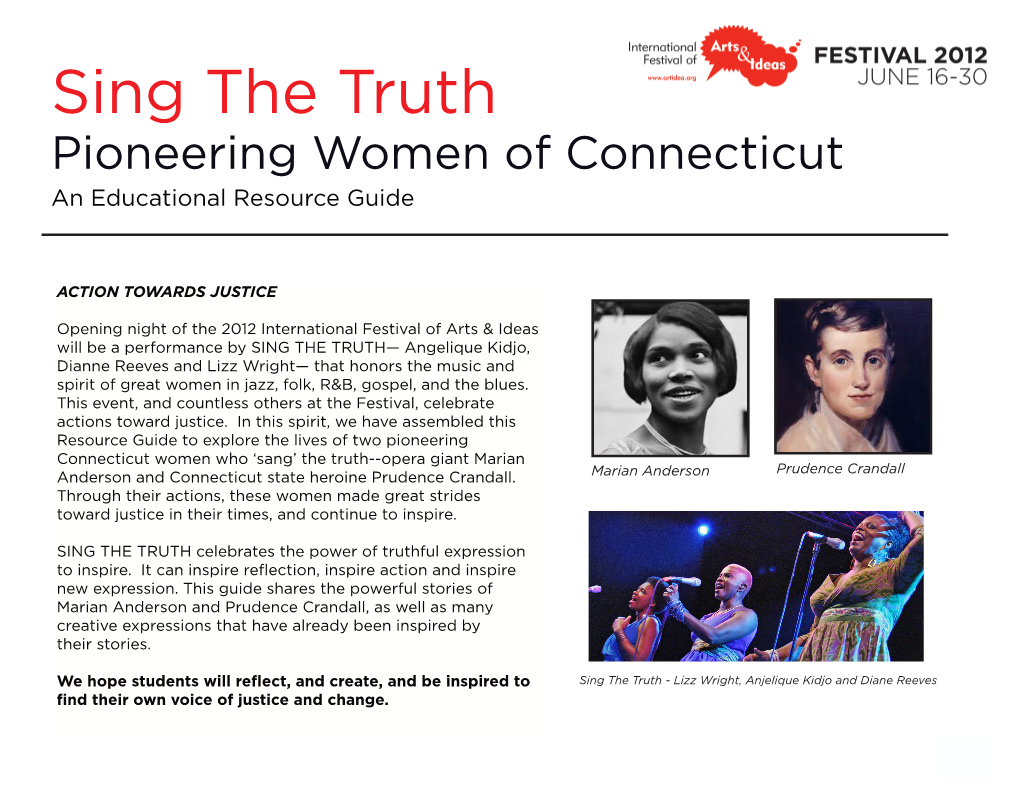 Prudence Crandall Anderson and Connecticut State Heroine Prudence Crandall