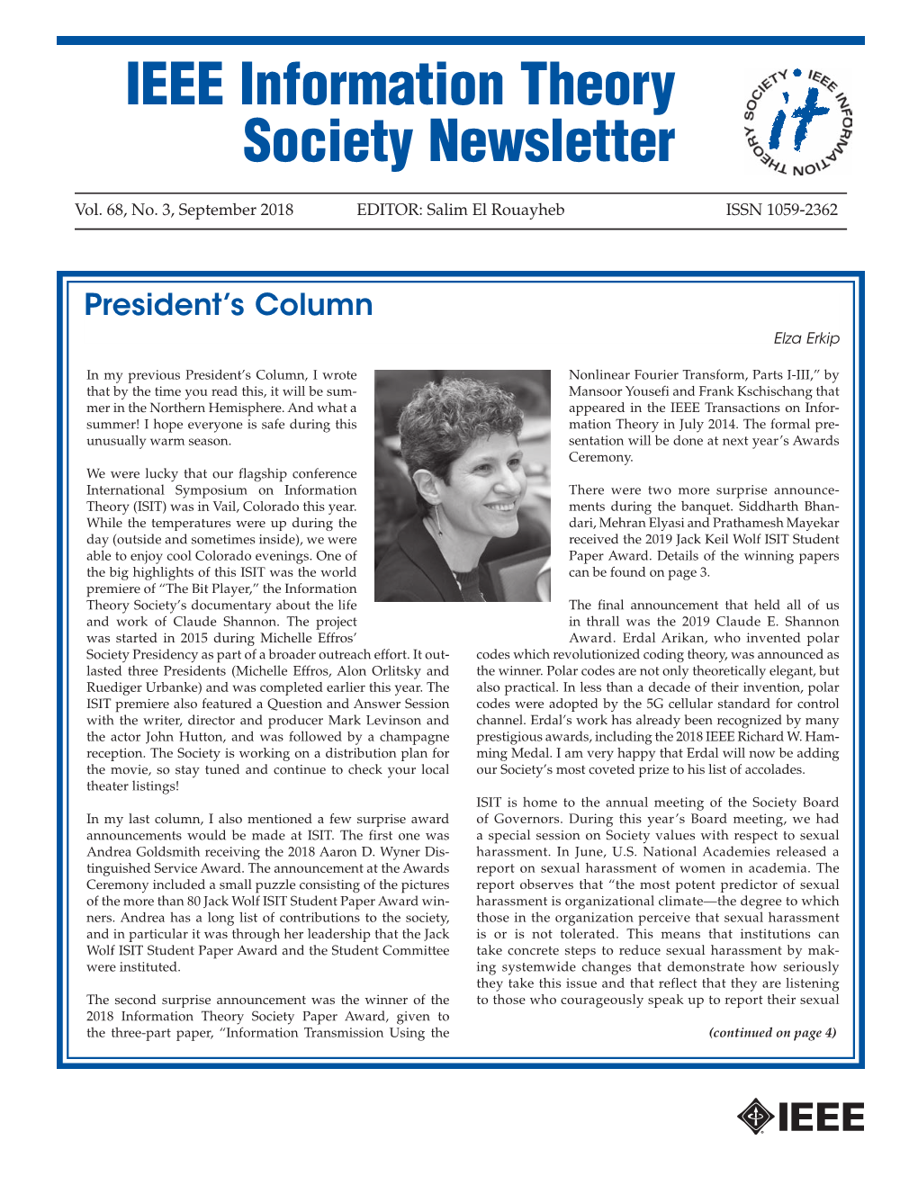 IEEE Information Theory Society Newsletter