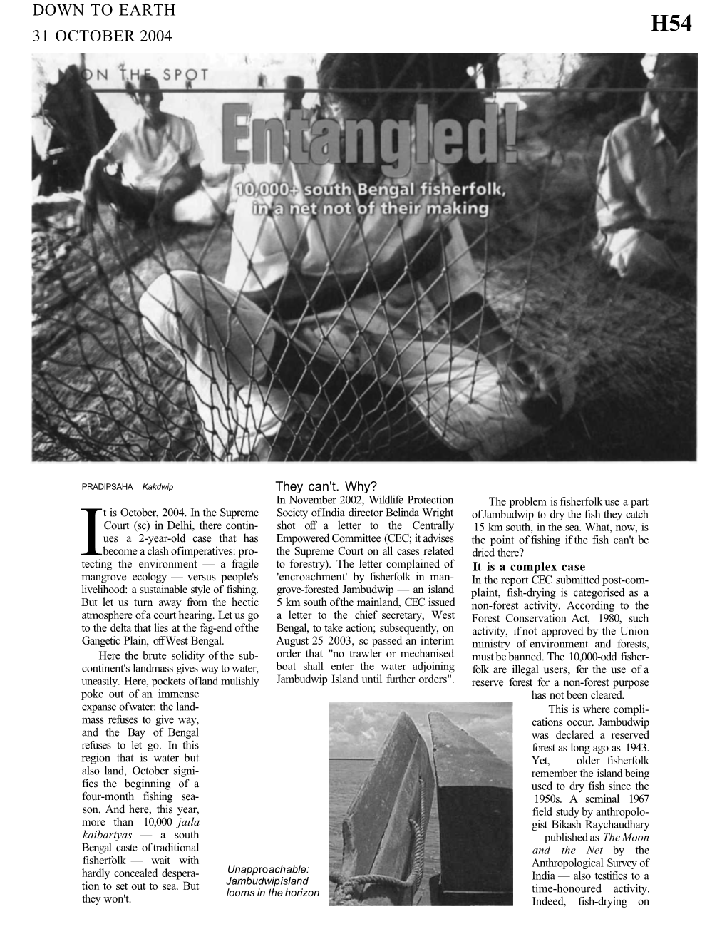 Down to Earth 31 October 2004