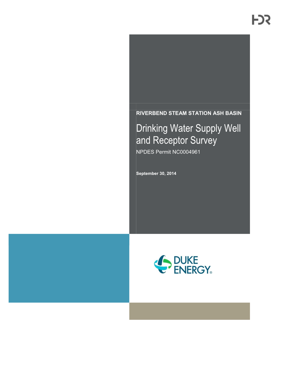 Drinking Water Supply Well and Receptor Survey NPDES Permit NC0004961