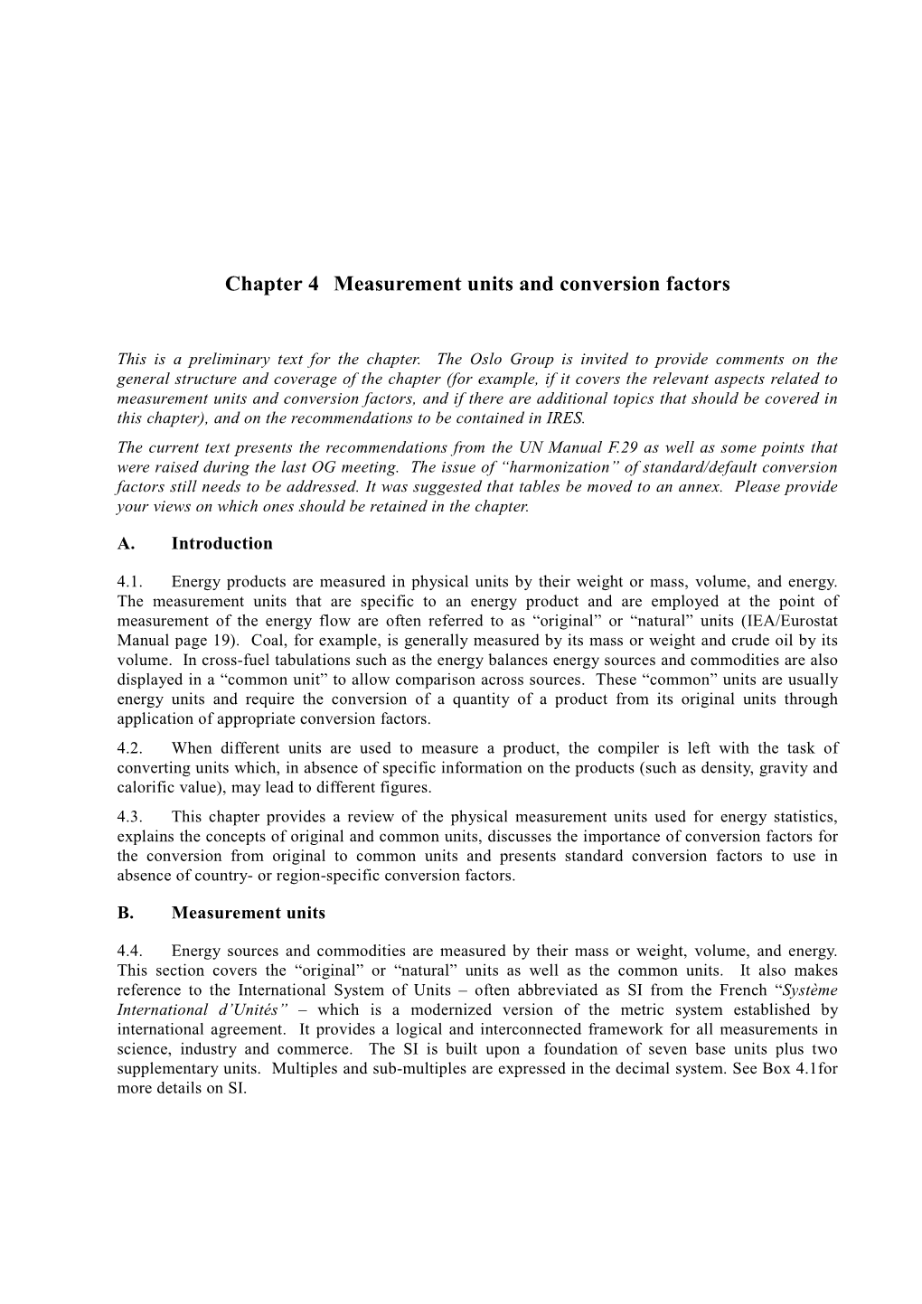 Chapter 4 Measurement Units and Conversion Factors