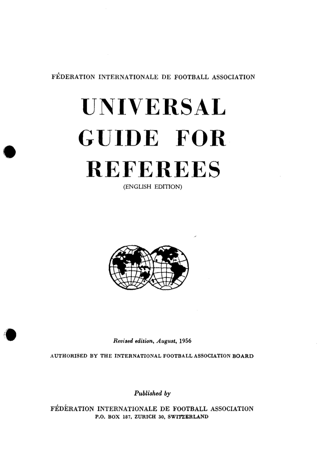 Universal Guide for Referees (English Edition)