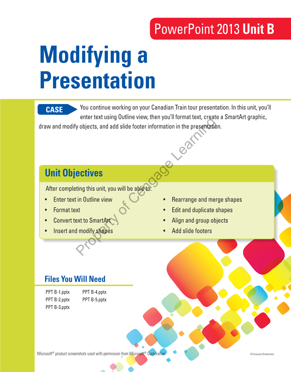 Modifying a Presentation