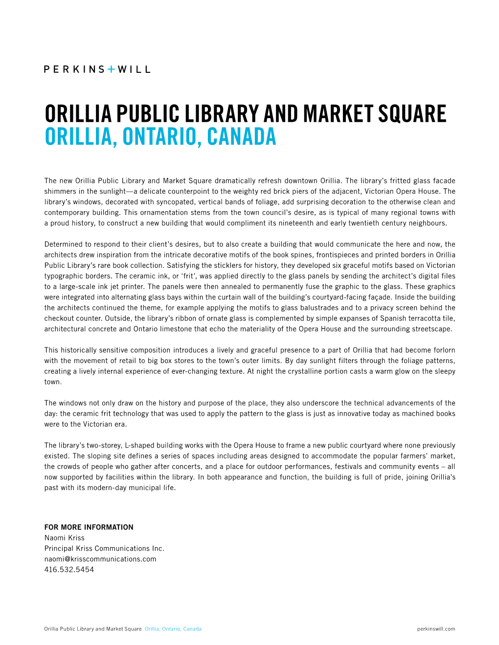Orillia Public Library and Market Square Orillia, Ontario, Canada