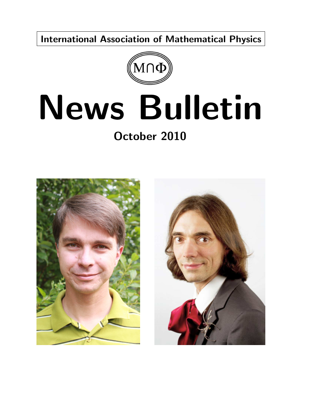IAMP News Bulletin, October 2010 Editorial