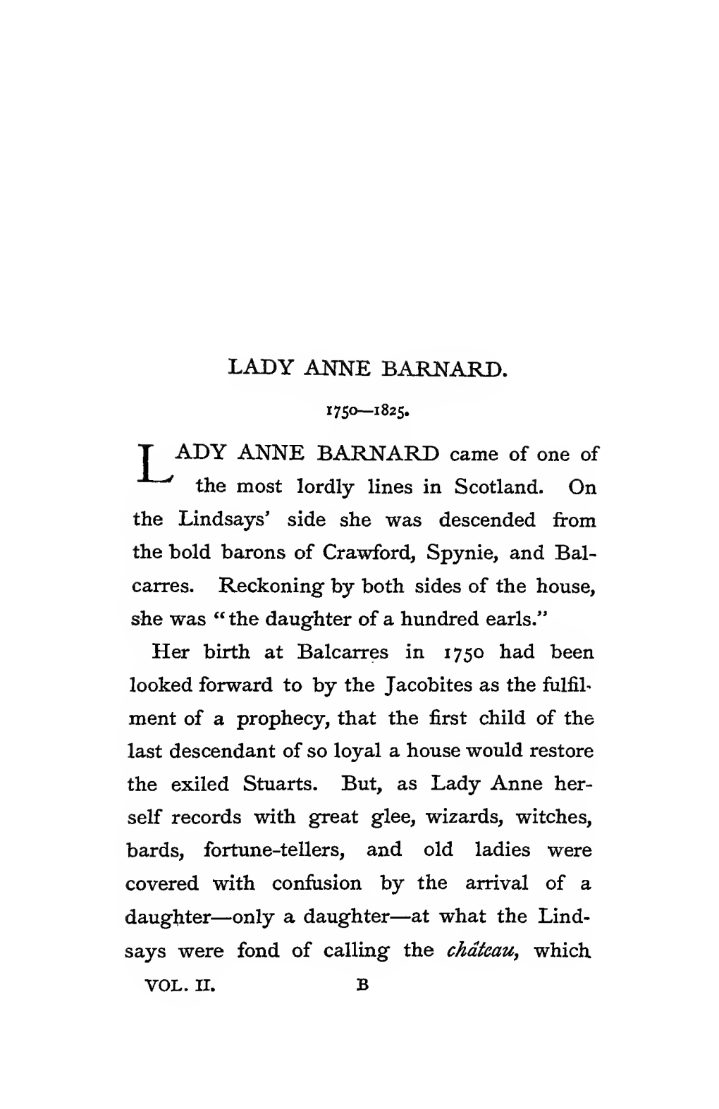 Lady Anne Barnard