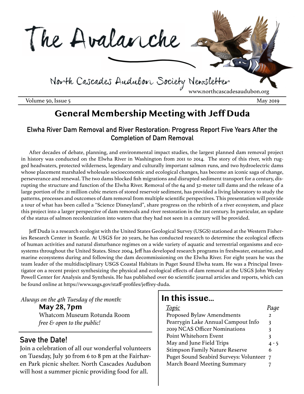 General Membership Meeting with Jeff Duda Save the Date!