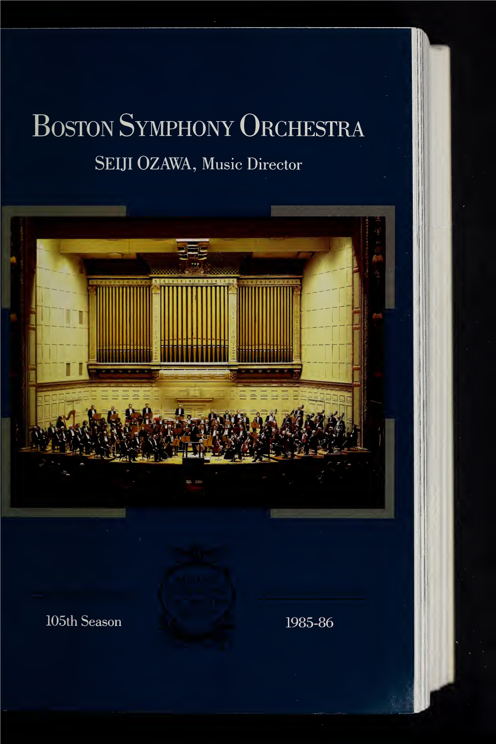 Boston Symphony Orchestra Concert Programs, Season 105, 1985-1986