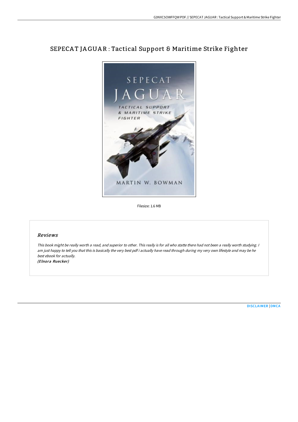 Find Ebook \ SEPECAT JAGUAR : Tactical Support & Maritime Strike