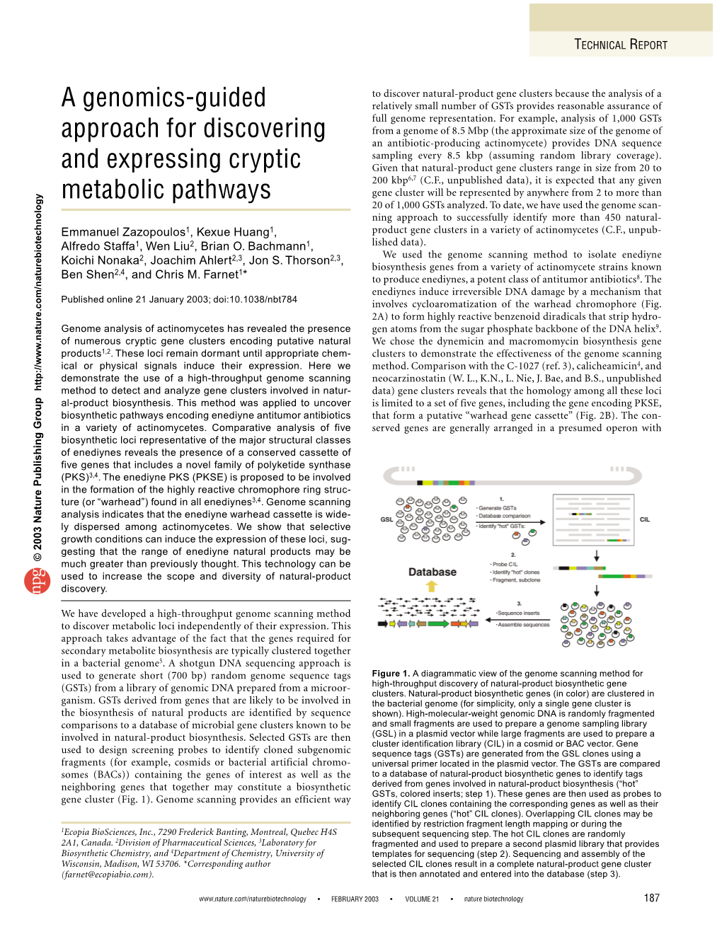 A Genomics-Guided Approach for Discovering and Expressing Cryptic