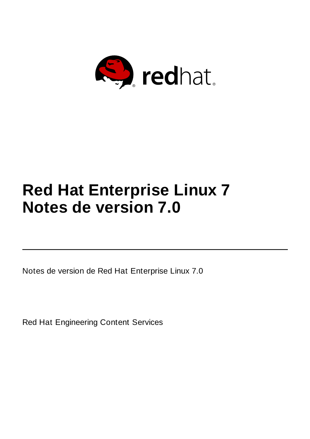 Red Hat Enterprise Linux 7 Notes De Version 7.0