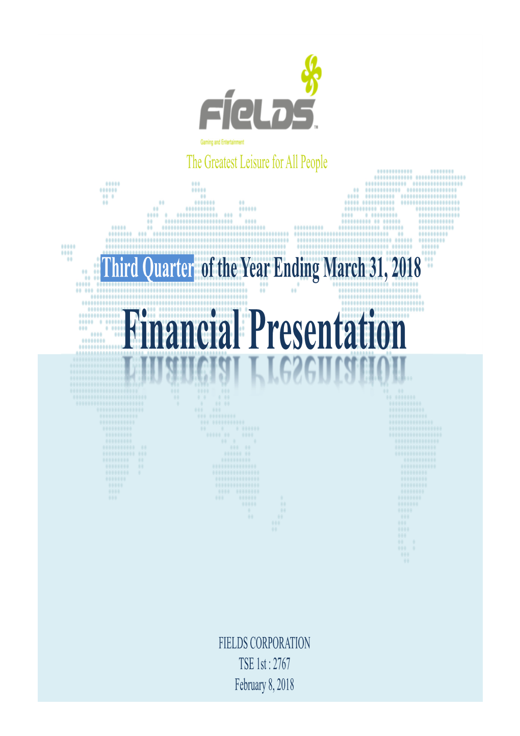 Financial Presentation