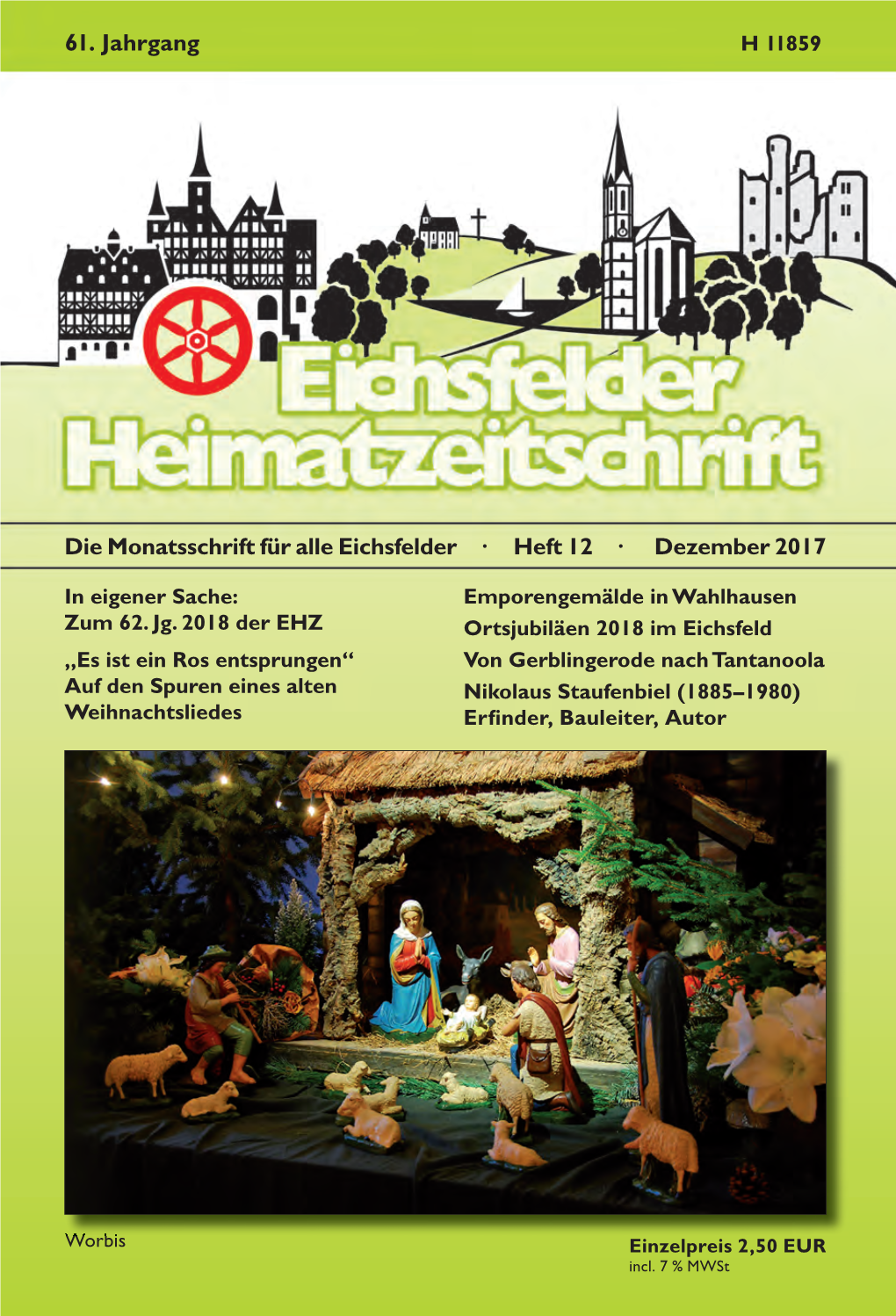 Die Monatsschrift Für Alle Eichsfelder · Heft 12 · Dezember 2017 61