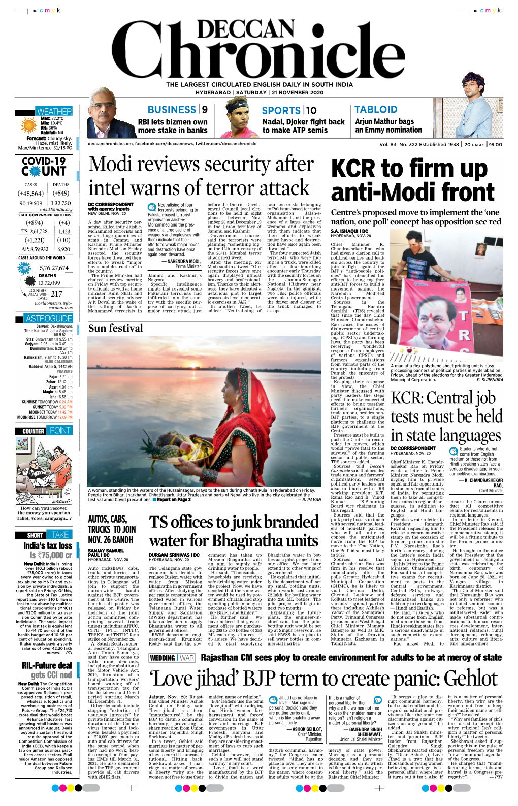 KCR to Firm up Anti-Modi Front