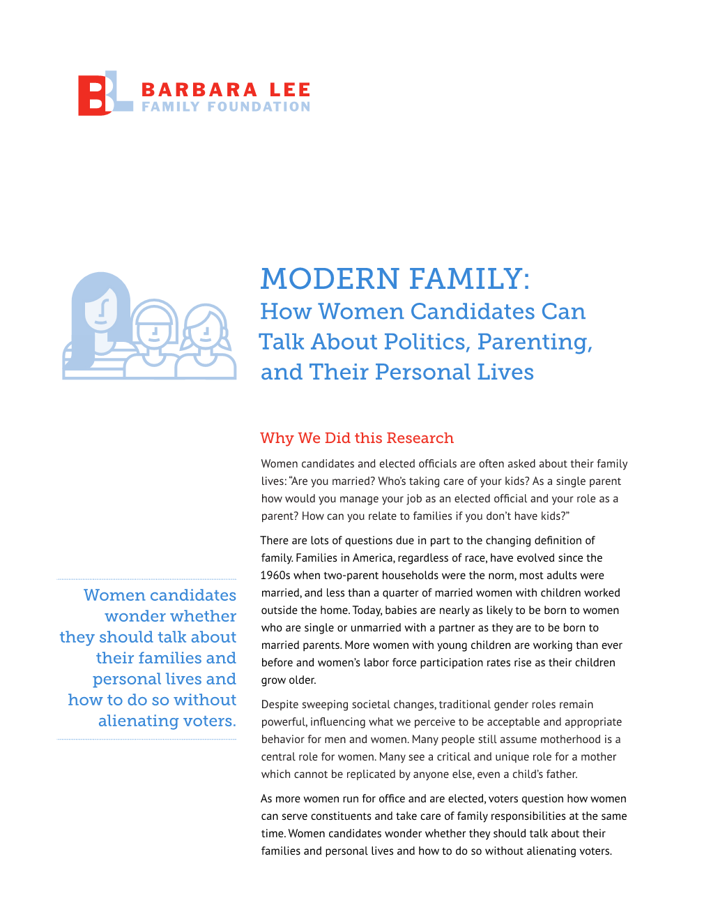 MODERN FAMILY: How Women Candidates Can Talk About Politics, Parenting, and Their Personal Lives