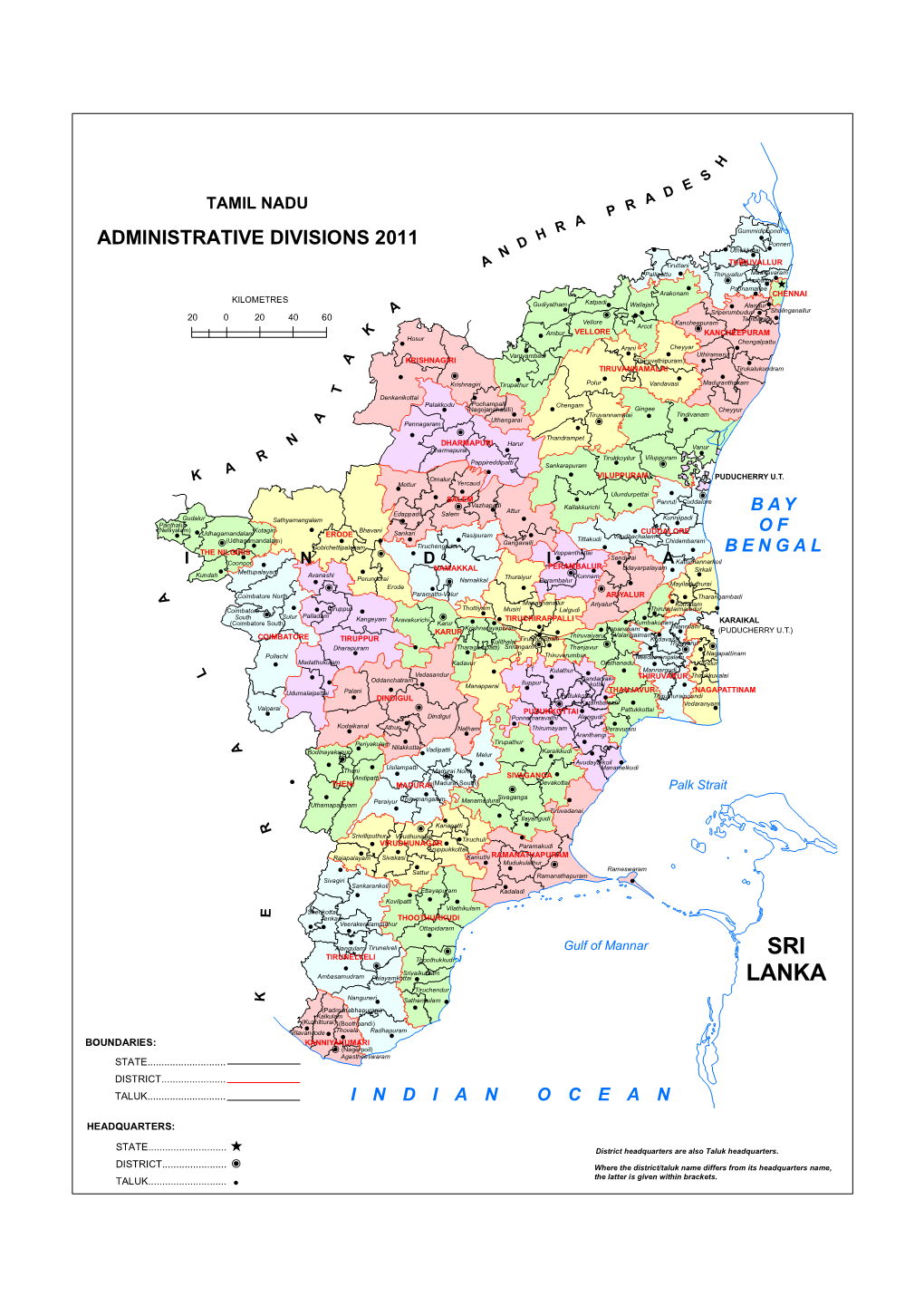 Tamil Nadu Administrative Divisions